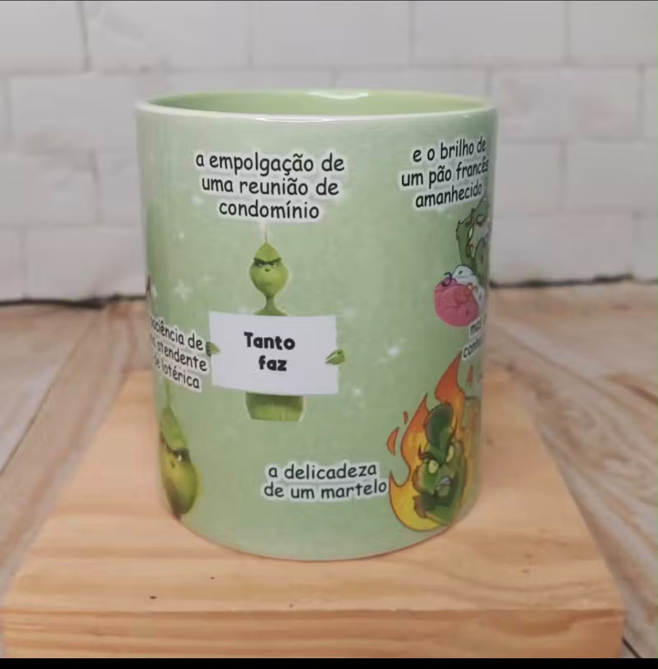 Caneca Grinch – Tanto Faz (Cerâmica 325ml) 1