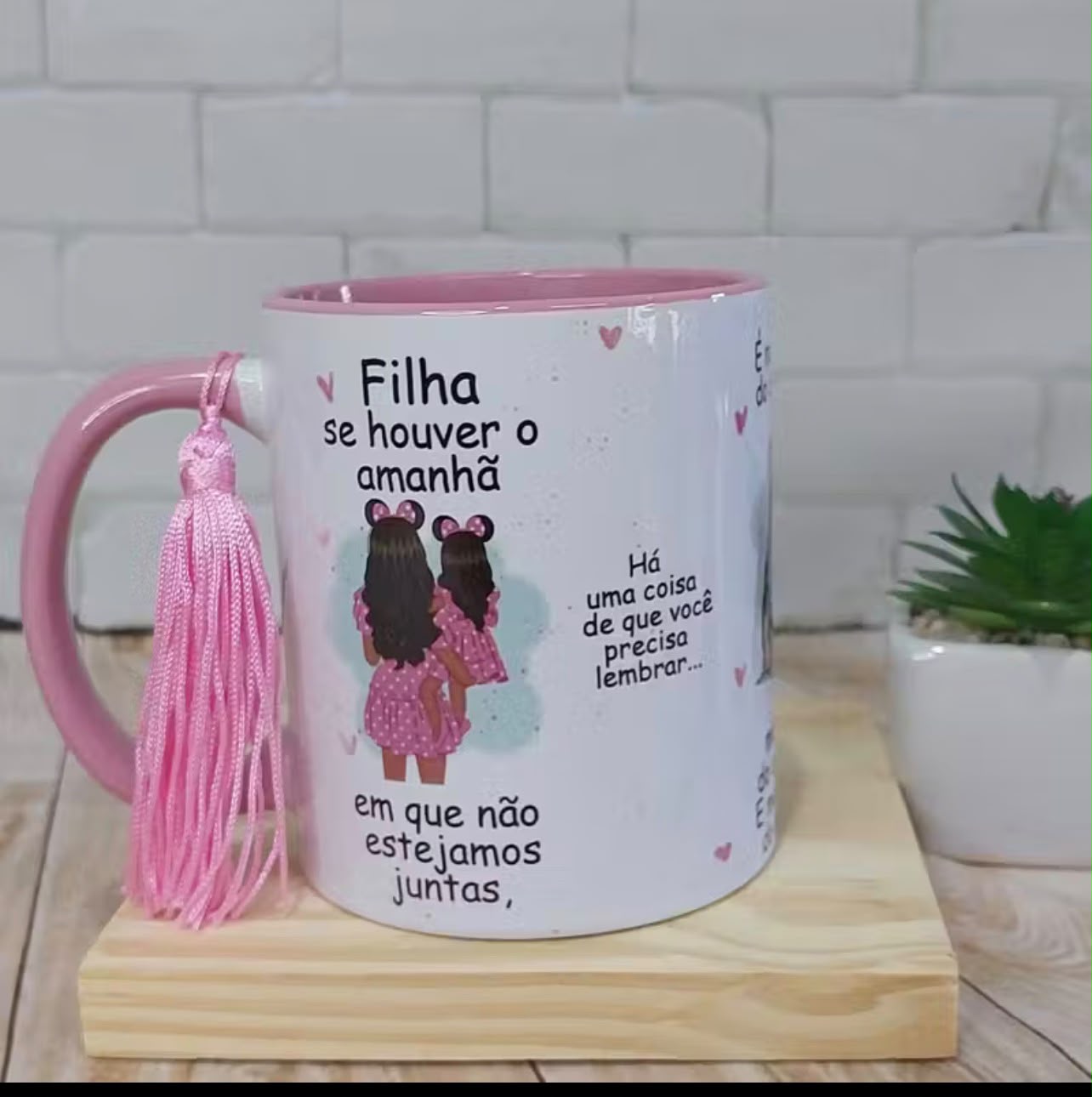 Caneca Mãe & Filha – Te Amo (Cerâmica 325ml) 3