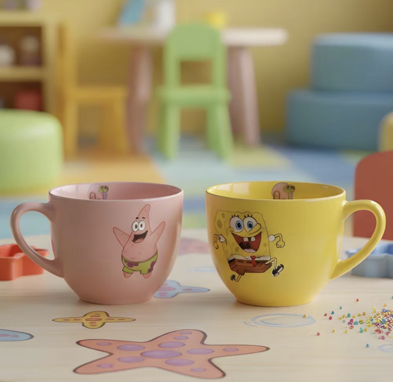 Kit Caneca Bob Esponja + Patrick (Porcelana 170ml) 3